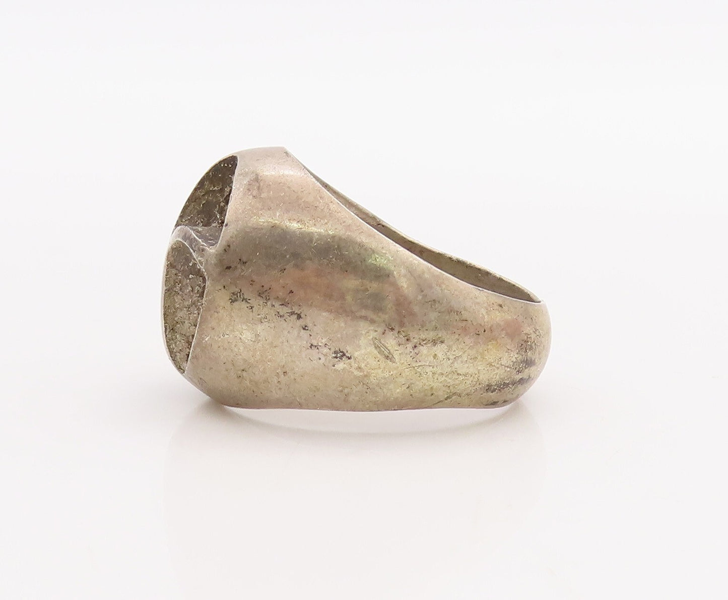 925 Sterling Silver Vintage Ring DAMASO GALLEGOS Solid Fan Cutout Sz 9.5 RG28939