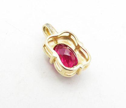 925 Sterling Silver  Pink Topaz & Genuine Diamond Accent Pendant  PT6500