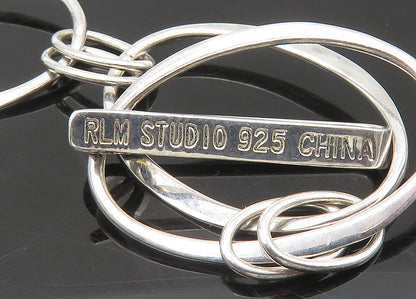 RLM STUDIO 925 Sterling Silver  Vintage Shiny Oval Link Chain Necklace  NE3610