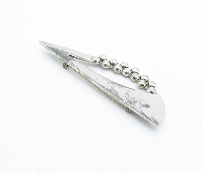 MEXICO 925 Sterling Silver  Vintage Modernist Bubble Detail Brooch Pin  BP2741