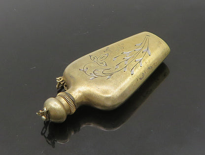 EAST EUROPEAN 925 Silver  Vintage Floral Etched Perfume Bottle (OPENS)  TR3236
