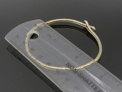925 Sterling Silver  Vintage Cubic Zirconia Accent Thin Bangle Bracelet BT1338