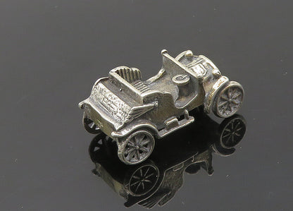 925 Sterling Silver  Vintage Dark Tone Old Fashioned Car Trinket  TR2804