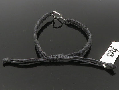 925 Silver  Cubic Zirconia Love Heart Adjustable Friendship Bracelet  BT1019