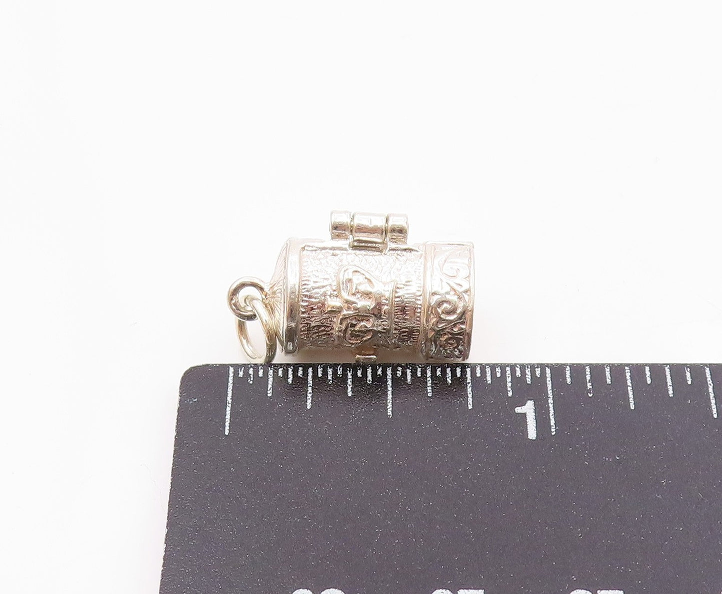 925 Silver  Vintage Royal Hatch With Solider Charm Pendant (OPENS)  PT20656