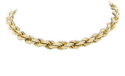 925 Sterling Silver  Vintage Shiny White Topaz Twist Chain Necklace  NE2287