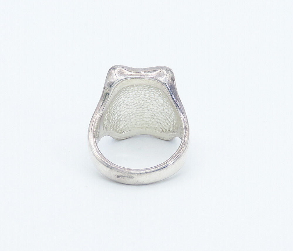 RLM STUDIO 925 Sterling Silver  Vintage Shiny Square Band Ring Sz 10  RG8568