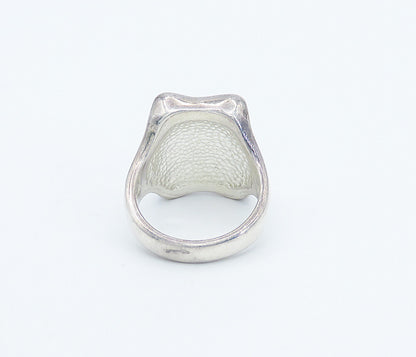 RLM STUDIO 925 Sterling Silver  Vintage Shiny Square Band Ring Sz 10  RG8568
