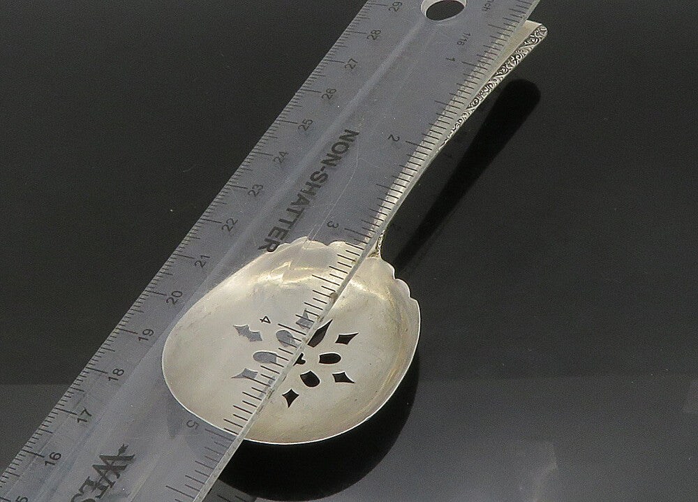 TOWLE 925 Sterling Silver  Vintage Floral Sugar Sifter Bon Bon Spoon  TR3219