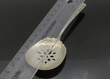 TOWLE 925 Sterling Silver  Vintage Floral Sugar Sifter Bon Bon Spoon  TR3219