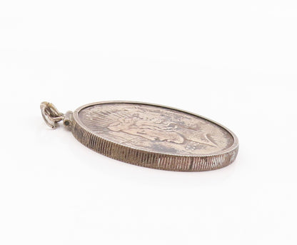 925 Sterling Silver  Vintage 1923 Dollar United States Coin Pendant  PT15902