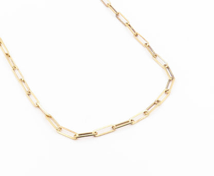 925 Sterling Silver Vintage Necklace Gold Plated Interlocking Oval Chain  NE4934
