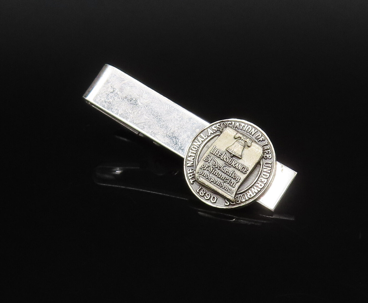 925 Silver Vintage National Association Of Life Underwriters Tie Clip TR3432