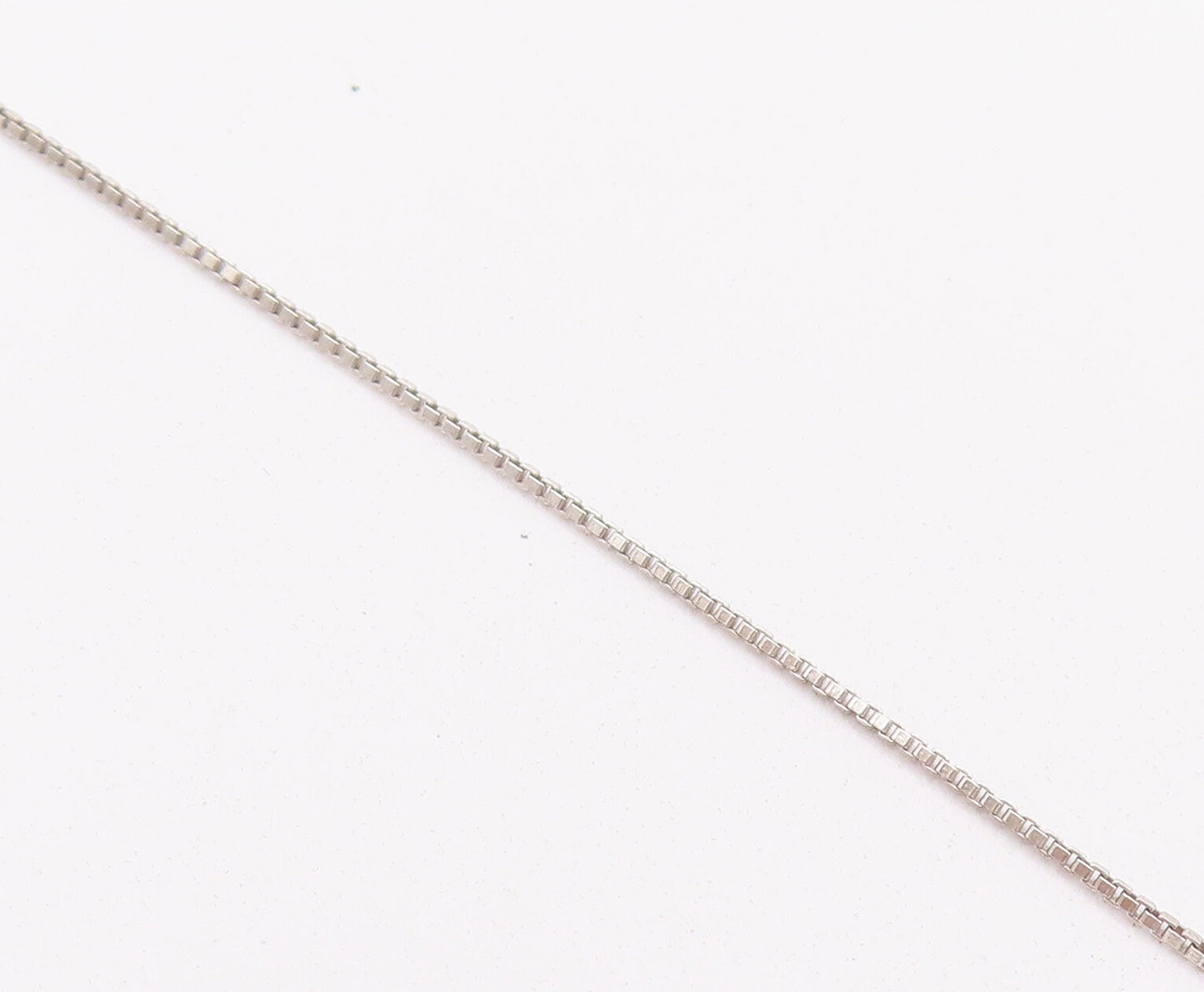 925 Sterling Silver Vintage Necklace Minimalist Inlay Onyx & Topaz Hamas  NE4241
