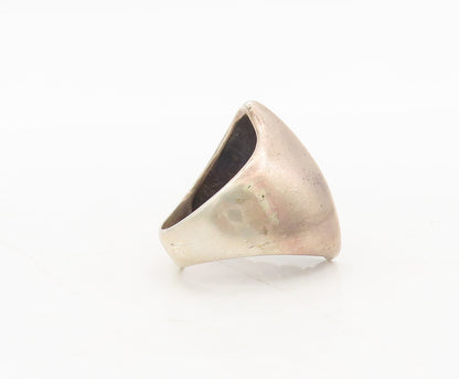 925 Silver Vintage Ring KABANA Minimalist Solid Swirly Etched Lines Sz 7 RG27555