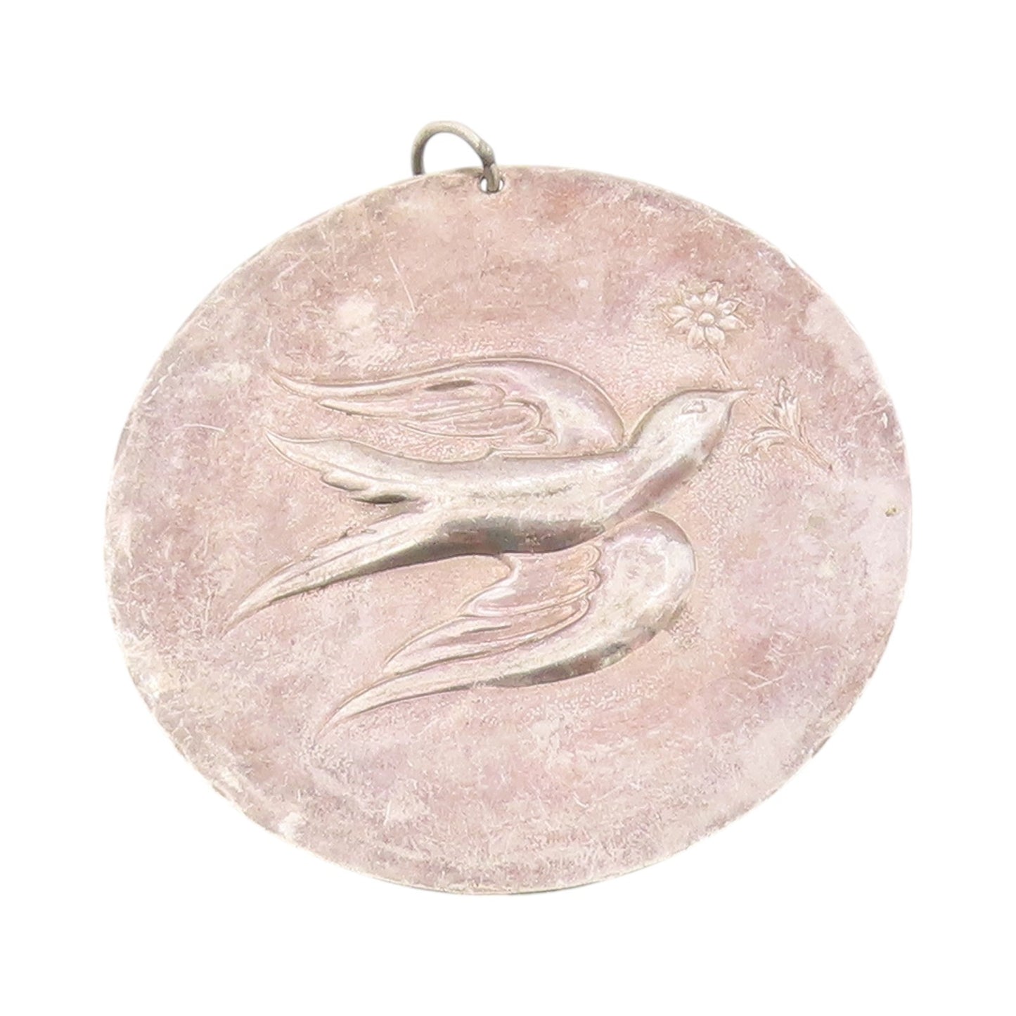925 Sterling Silver Vintage Pendant 1971 TOWLE Antique Bird Of Peace  PT24709