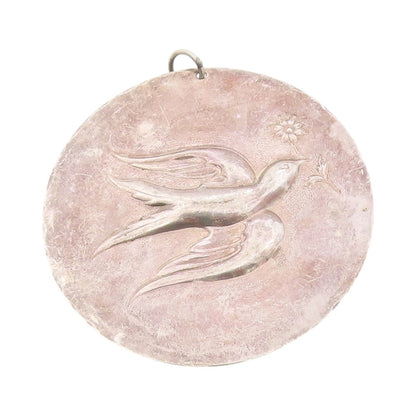 925 Sterling Silver Vintage Pendant 1971 TOWLE Antique Bird Of Peace  PT24709