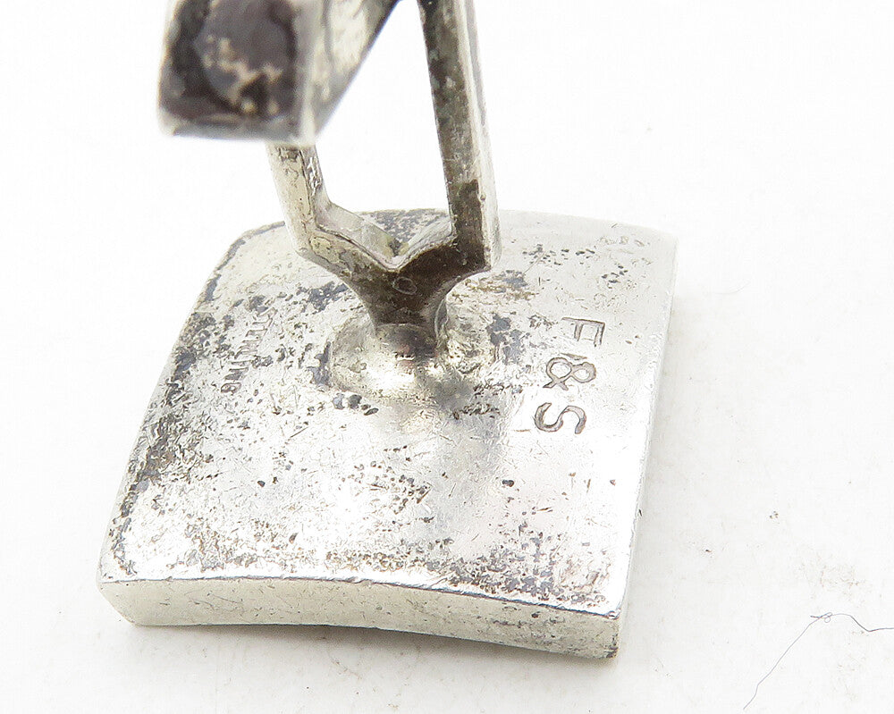 FENWICK & SAILOR 925 Sterling Silver Vintage Smooth Square Cuff Links  TR1771