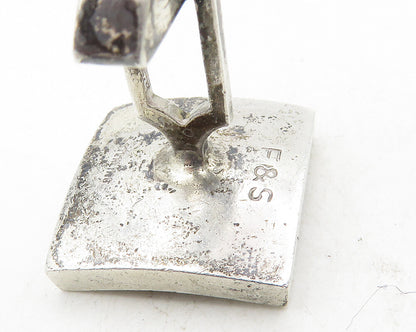 FENWICK & SAILOR 925 Sterling Silver Vintage Smooth Square Cuff Links  TR1771