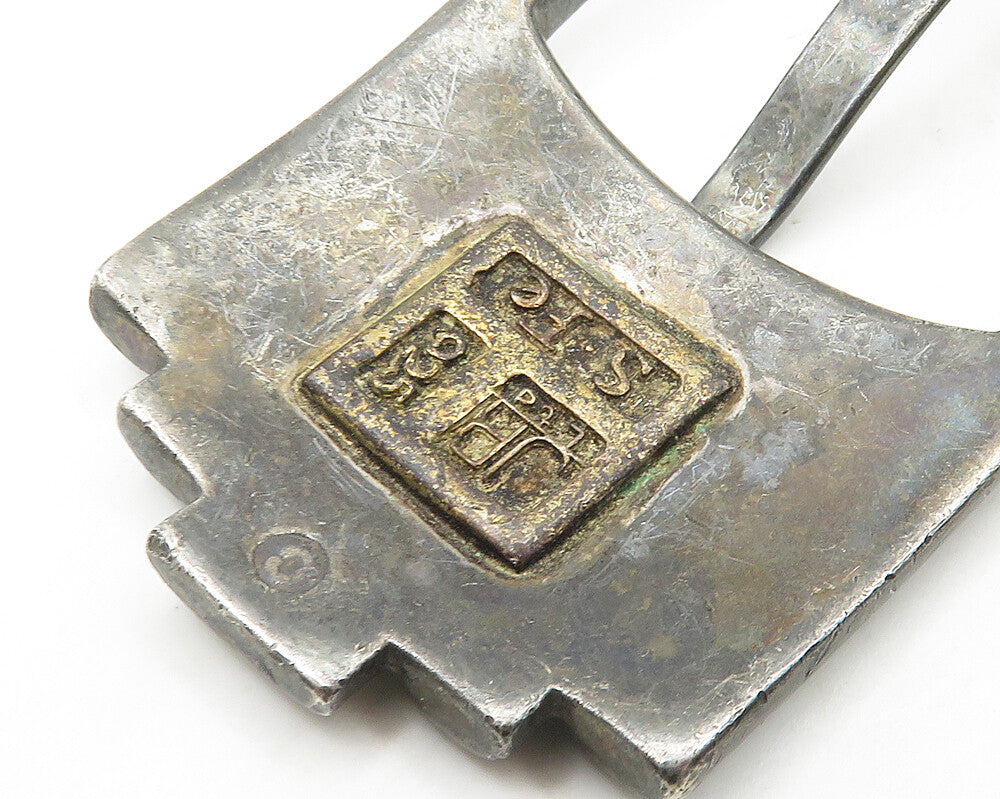 DESIGNER 925 Sterling Silver Vintage Belt Buckle Loops & End Piece  TR2484