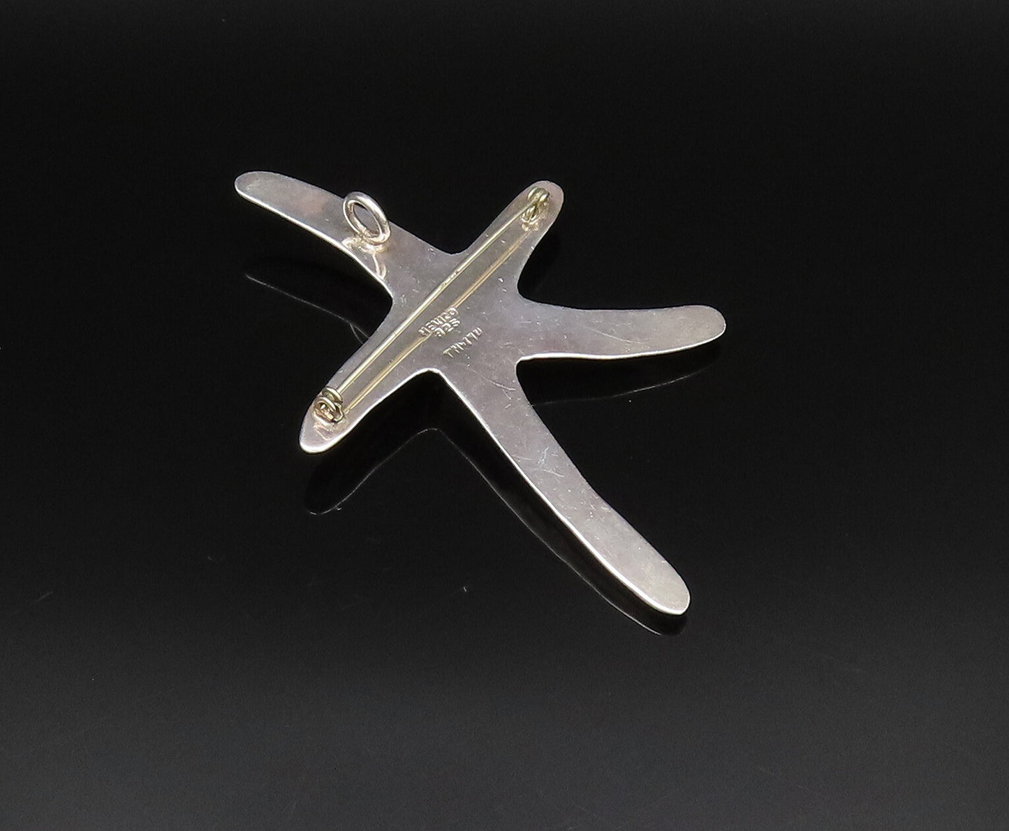 MEXICO 925 Sterling Silver  Vintage Minimalist Starfish Brooch Pin  BP9994