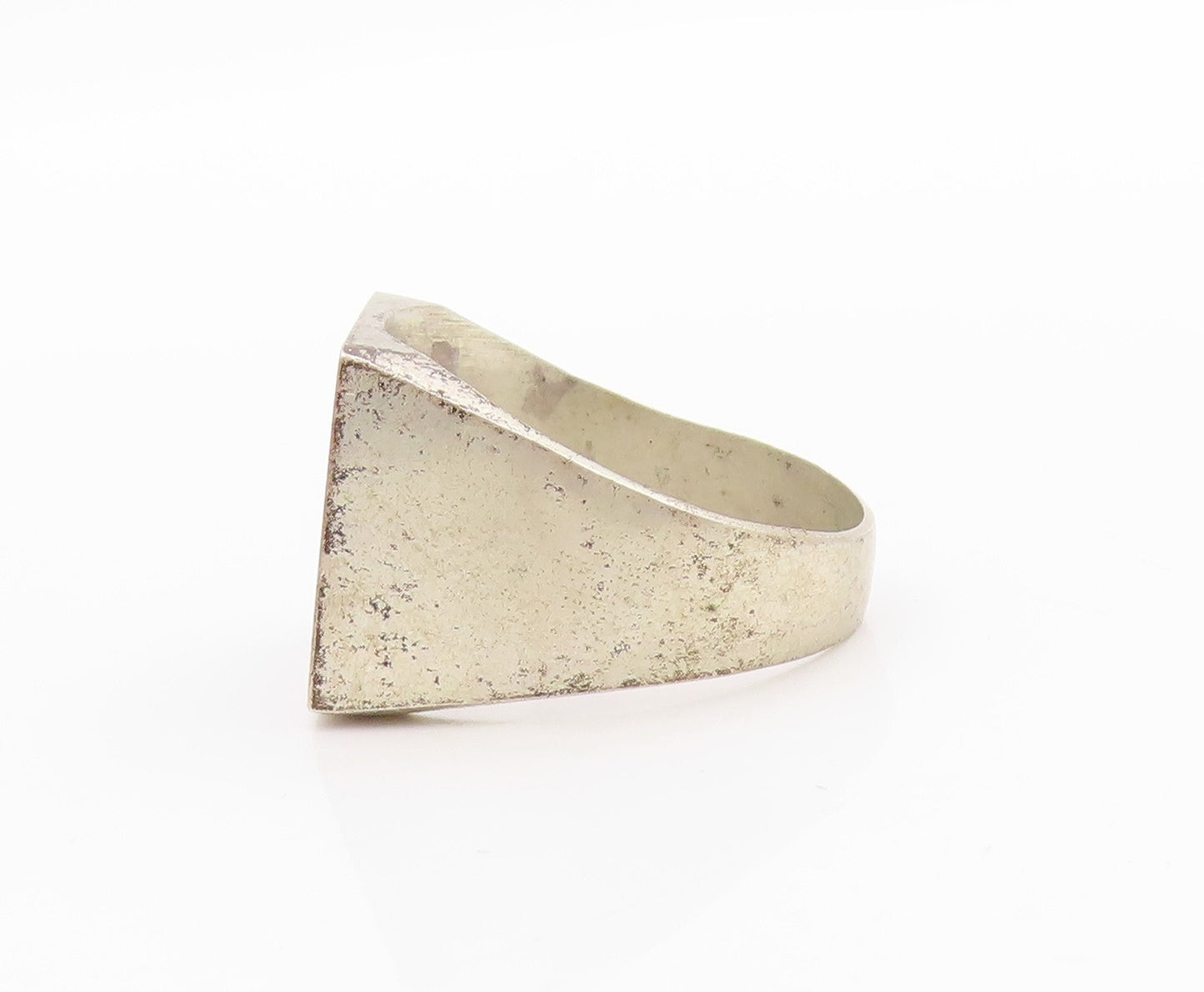925 Sterling Silver Vintage Ring Crushed Turquoise Flying Bird  Sz 9  RG33282