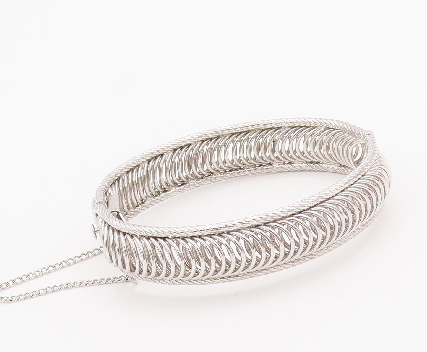 925 Sterling Silver Vintage Bracelet HARRY BICK Solid Ring Band Bangle  BT10344