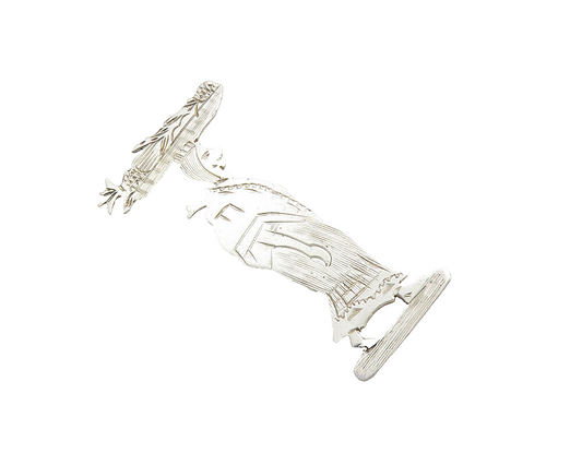 925 Sterling Silver Vintage Etched Person Carrying Basket Brooch Pin BP4240