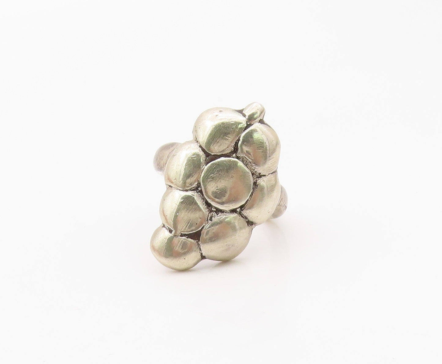 925 Sterling Silver Vintage Ring BUCCELLATI Antique Pebble Band  Sz 3.5  RG36405