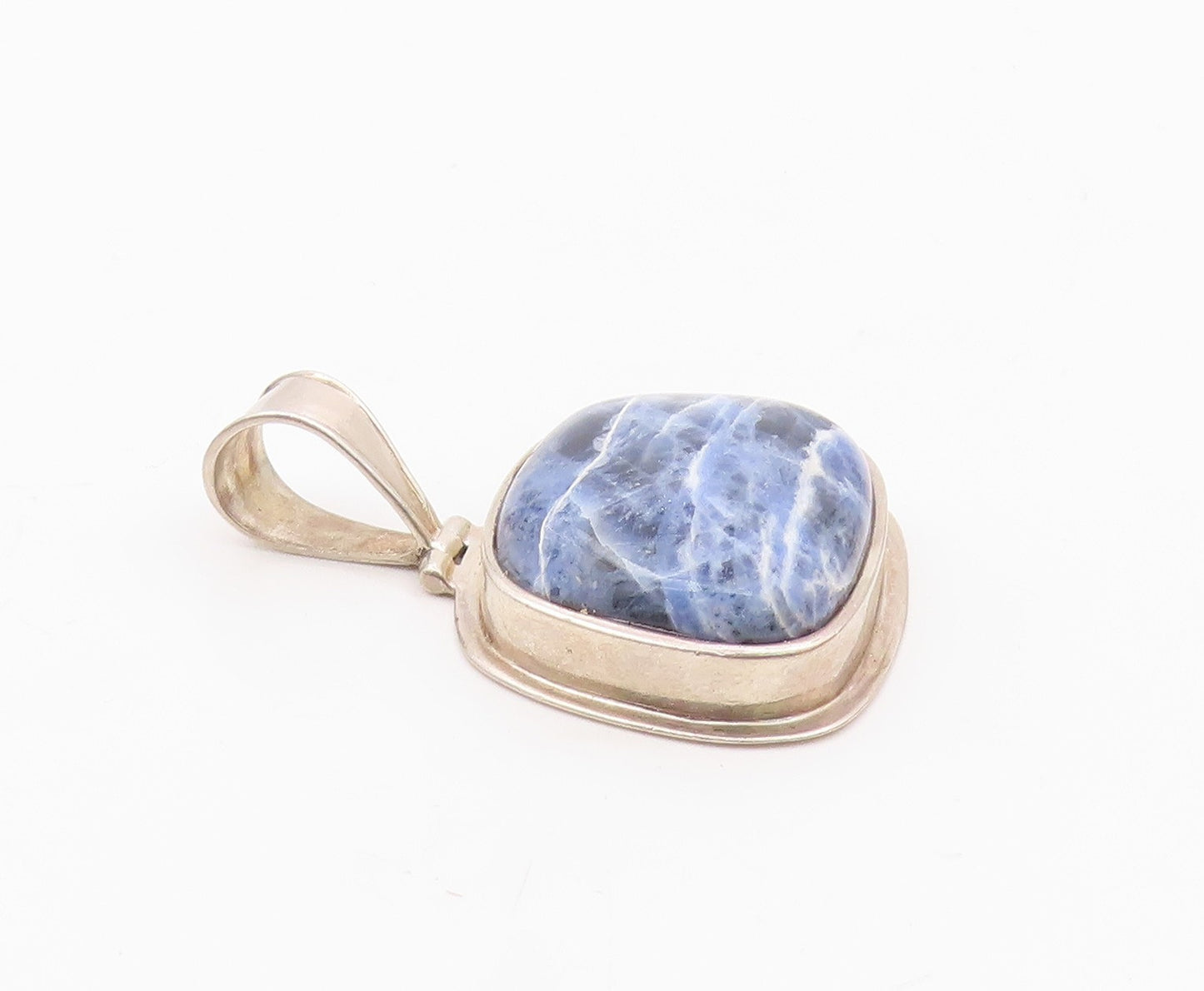 SILPADA 925 Sterling Silver  Vintage Cabochon Cut Sodalite Pendant  PT11976