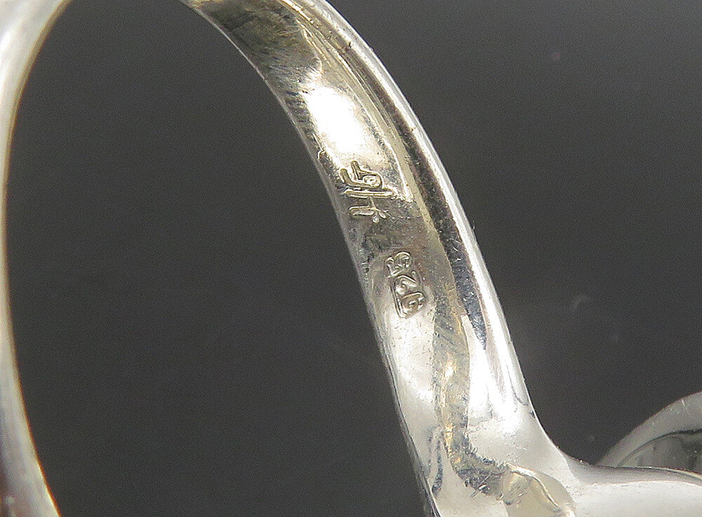 HAGIT GORALI ISRAEL 925 Silver  Vintage Pearls Cocktail Ring Sz 7.5  RG23657