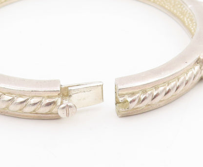 925 Sterling Silver Vintage Bracelet JUDITH RIPKA Love Heart Bangle   BT11580