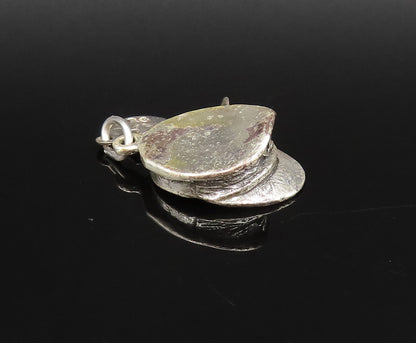 925 Sterling Silver  Vintage Virginia Beach Boat Captain Hat Pendant  PT21637