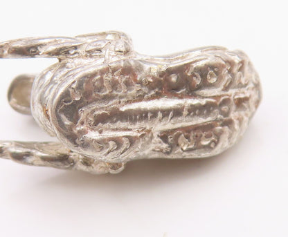 925 Sterling Silver  Vintage Shiny Winged Sneaker Shoe Pendant  PT15211