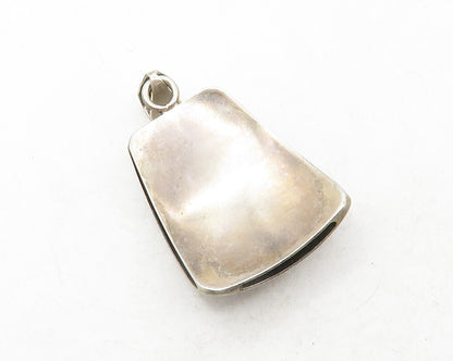 POLAND 925 Sterling Silver  Vintage Smooth Open Dome Design Pendant  PT10191