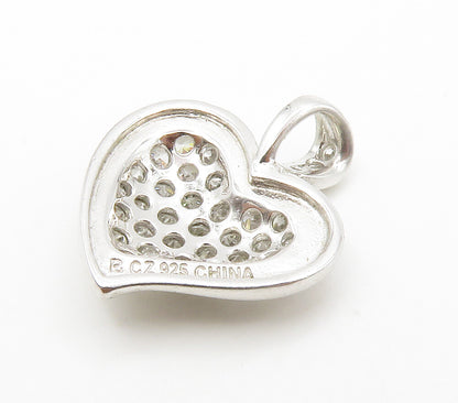 ROSS SIMON 925 Silver  Sparkling Cubic Zirconia Love Heart Pendant  PT11674