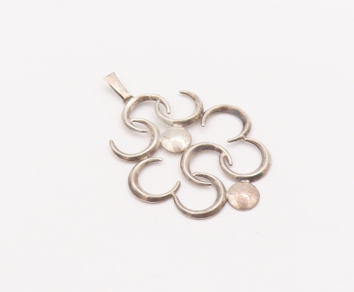 925 Sterling Silver Vintage Pendant Solid Cutout HC Ostrem Norway  PT23135