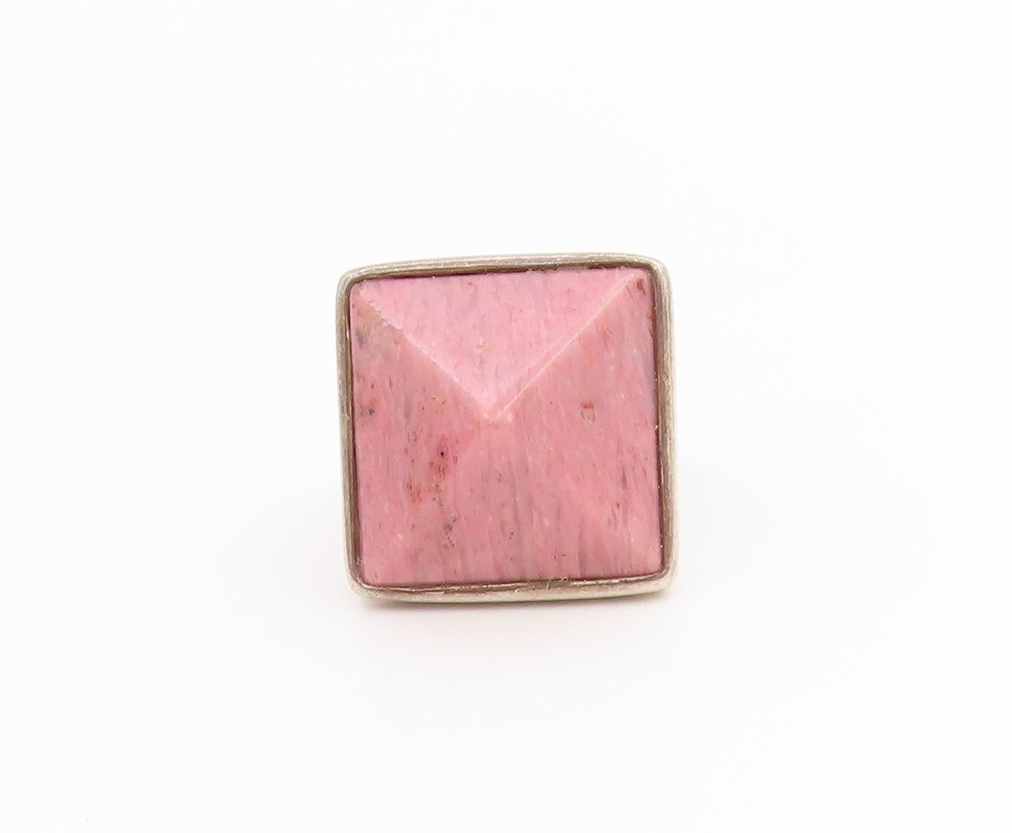 925 Sterling Silver Vintage Ring RLM STUDIO Rhodonite Pyramid  Sz 7  RG34386