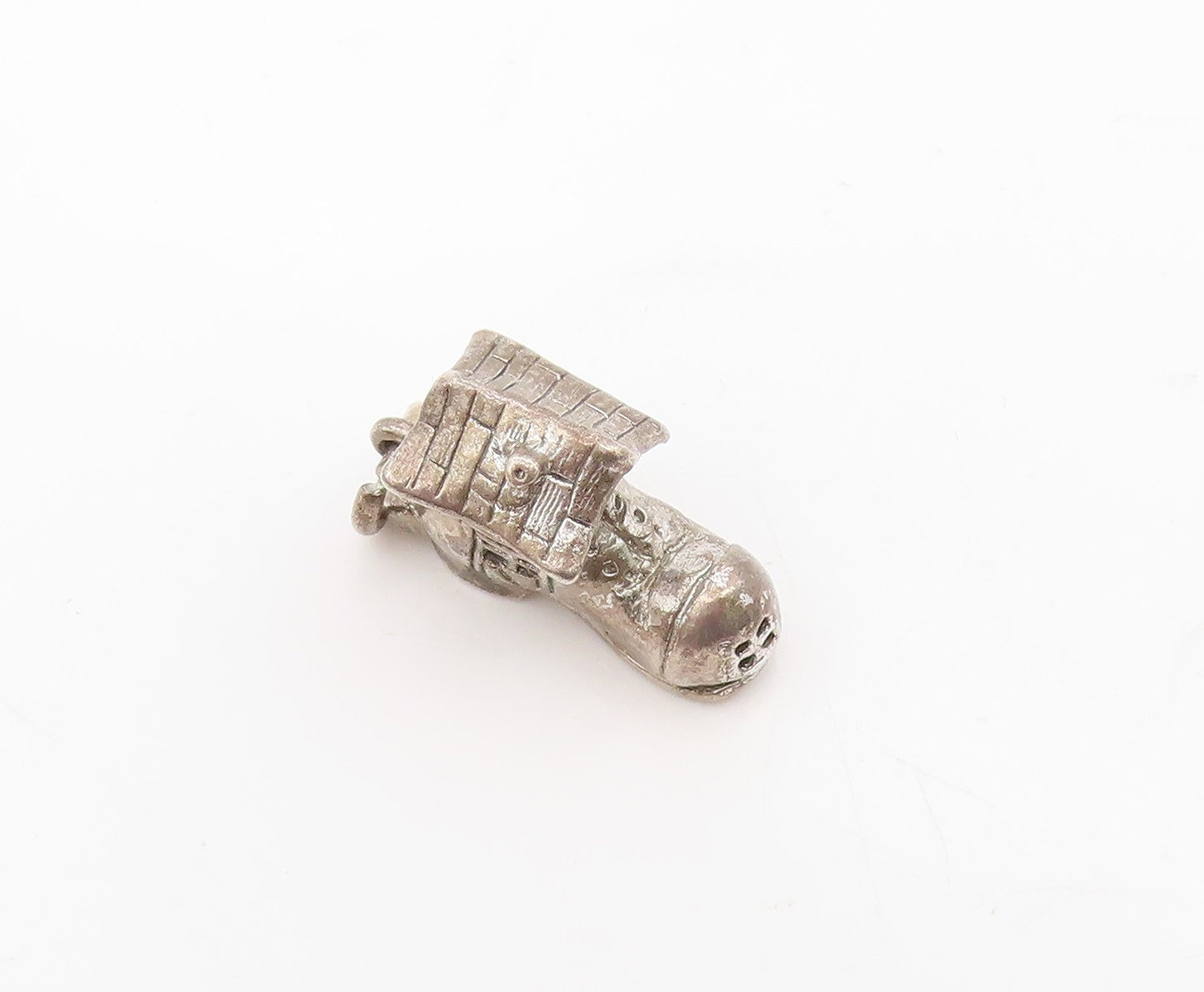 925 Sterling Silver  Vintage Boot House Family Pendant (OPENS)  PT15885
