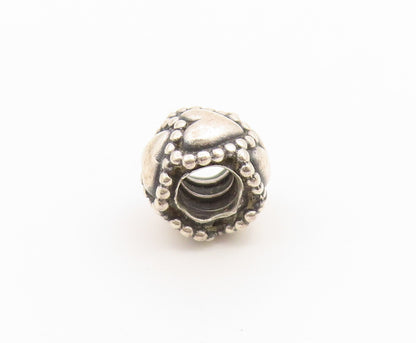 925 Sterling Silver Vintage Pendant PANDORA Love Hearts Motif  Bead  PT26618