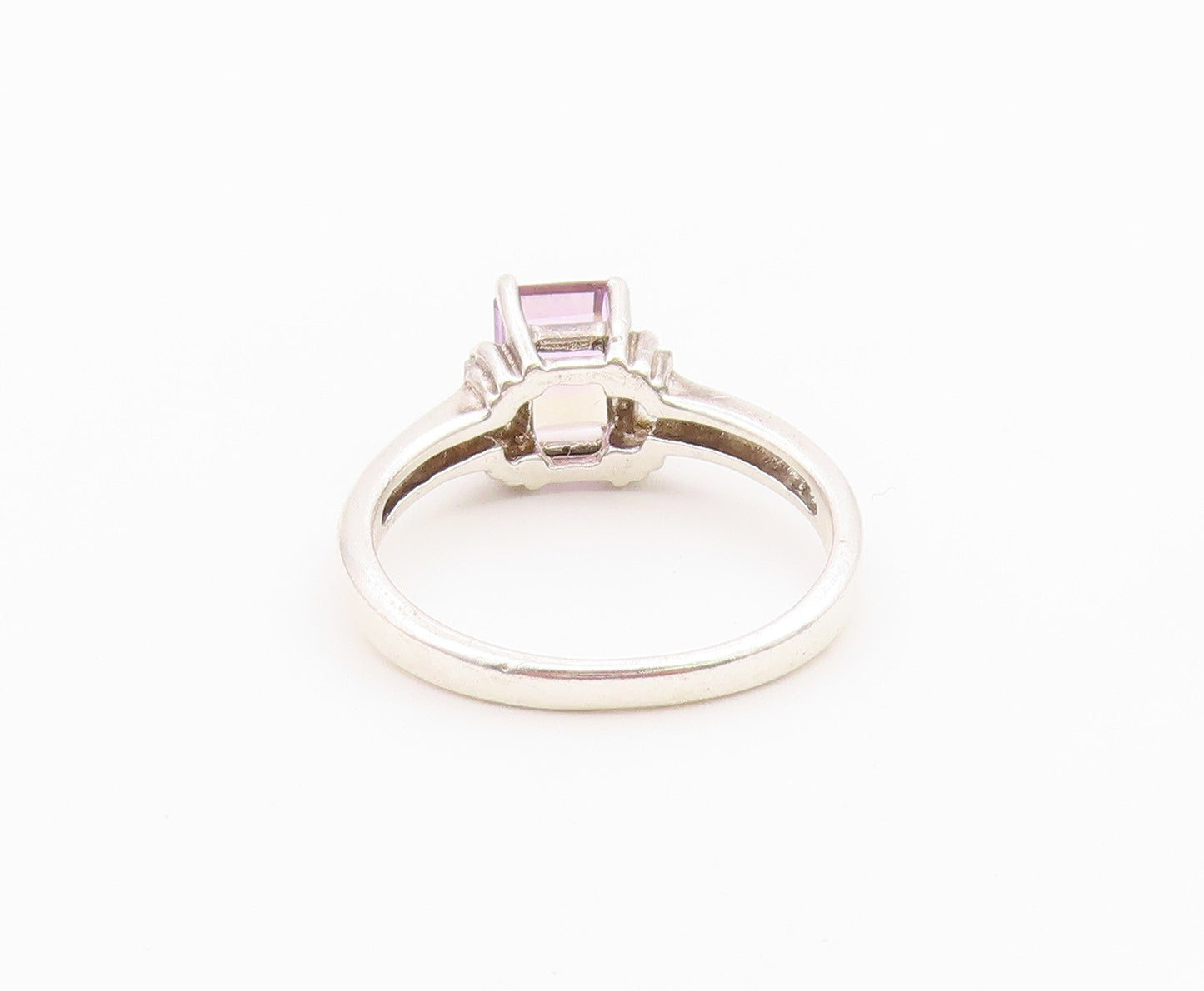 925 Sterling Silver Vintage Ring Elegant Ametrine & Topaz Band  Sz 9  RG36454