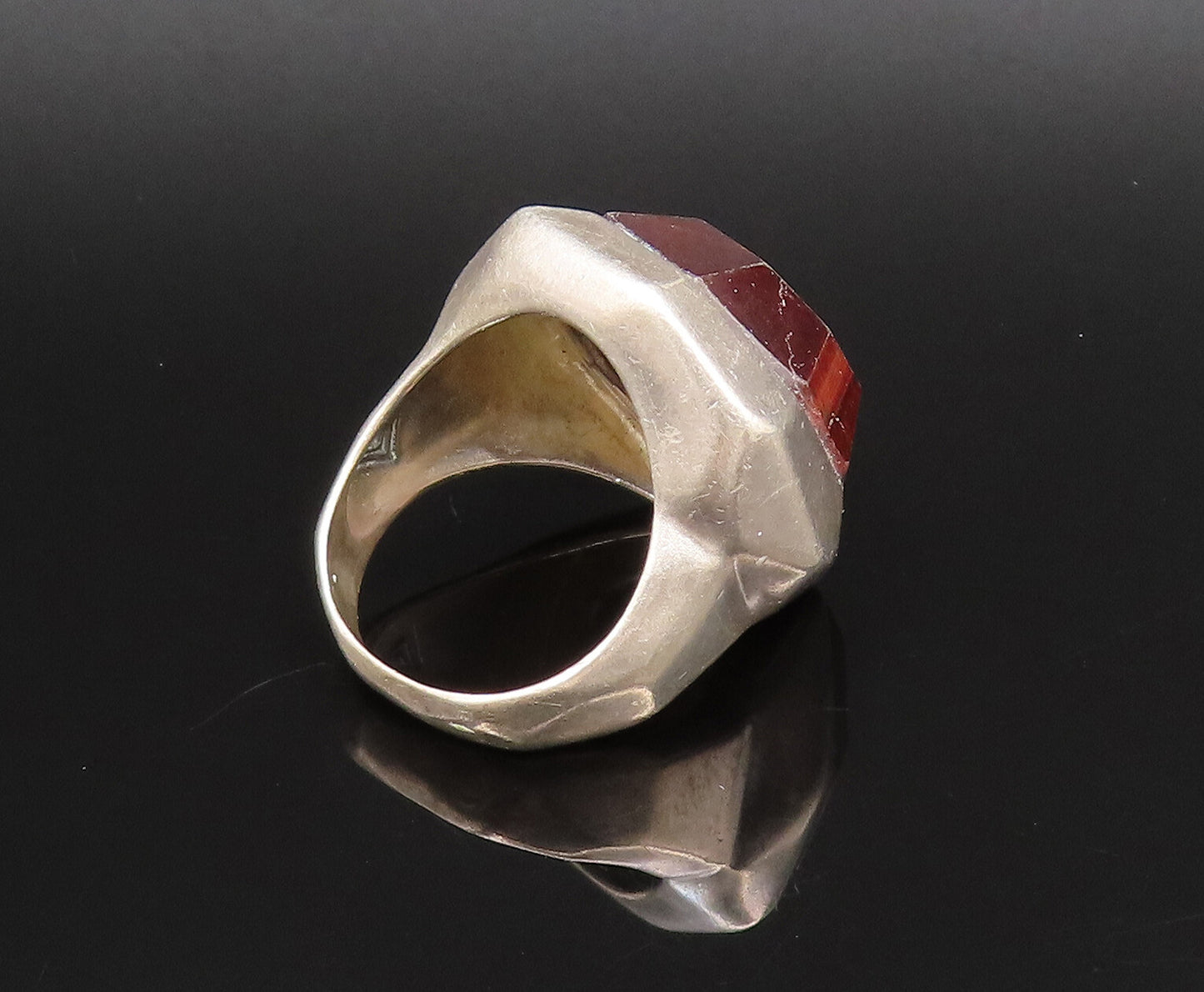 SILPADA 925 Silver  Vintage Tiger's Eye Octagon Shaped Ring Sz 8  RG25813
