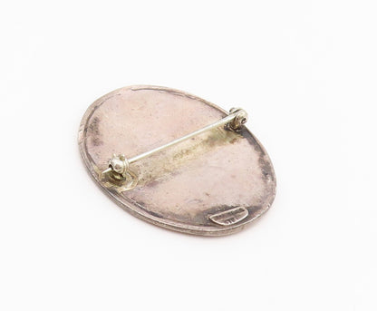 925 Sterling Silver Vintage Brooch Pin 1625 Seal Of New York City   BP12161