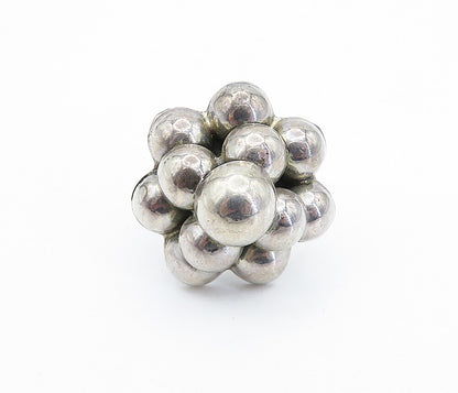 LOS BALLESTEROS 925 Silver  Vintage Bubble Cluster Cocktail Ring Sz 8.5 RG7677