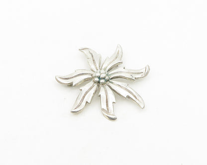 MIGUEL MELENDEZ MEXICO 925 Silver  Vintage Shiny Flower Brooch Pin  BP7409