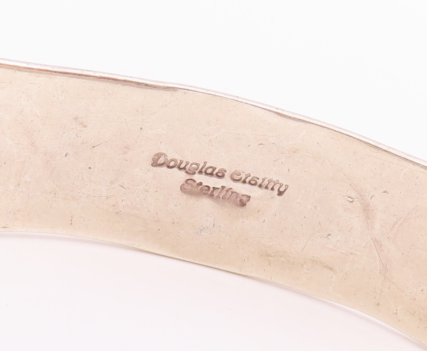 925 Sterling Silver Vintage Bracelet DOUGLAS ETSITTY NAVAJO Bangle  BT10581