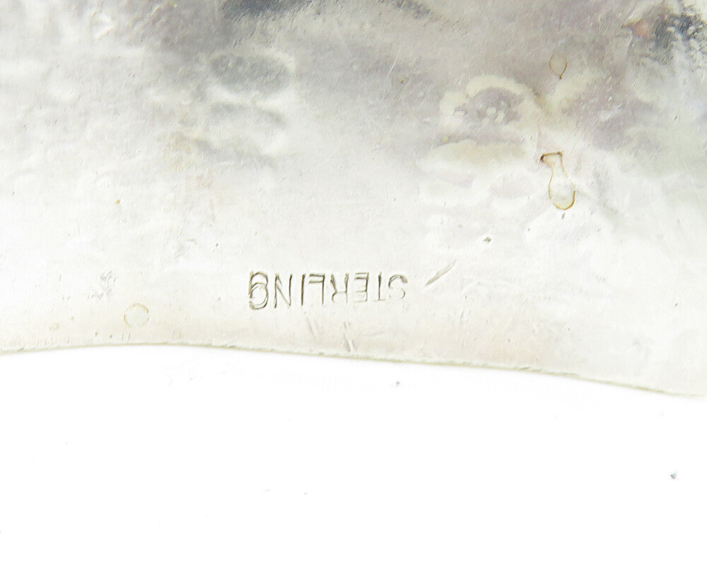 PERU 925 Silver  Vintage Shiny Camel Desert Scene Panel Chain Bracelet  BT7506