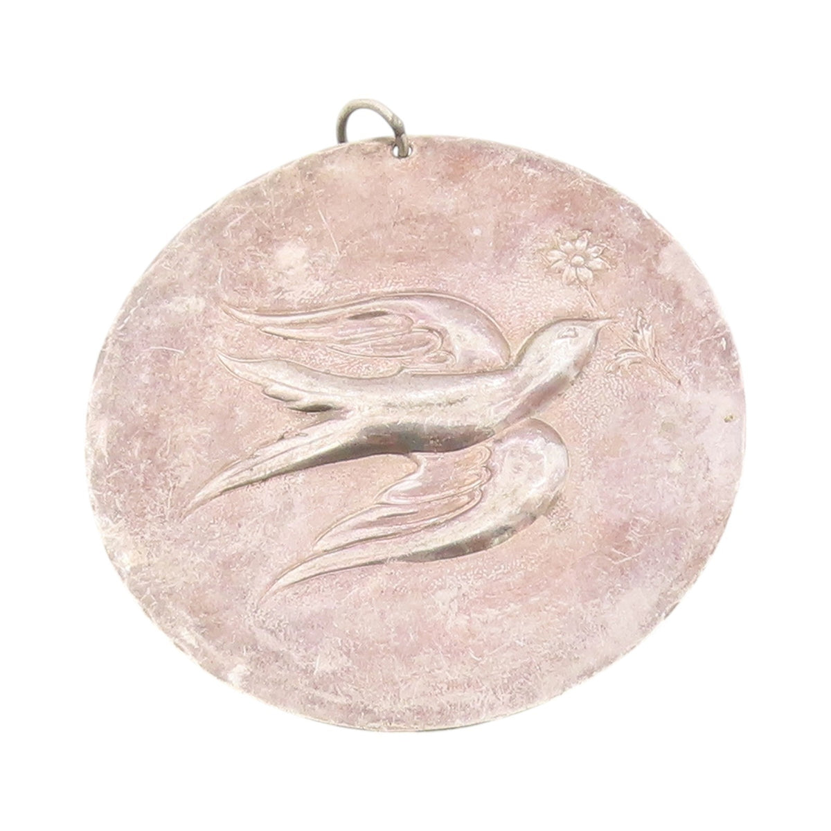 925 Sterling Silver Vintage Pendant 1971 TOWLE Antique Bird Of Peace  PT24709