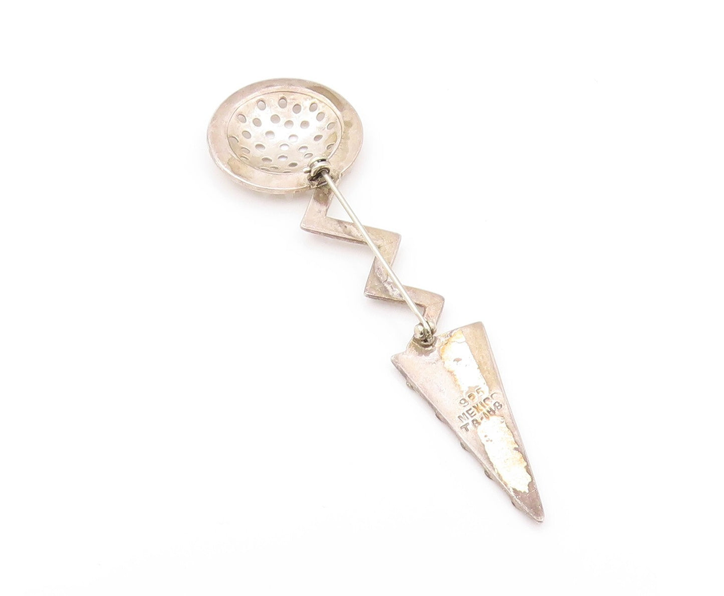 925 Sterling Silver Vintage Brooch MEXICO Cutout Wine Opener Design   BP11545