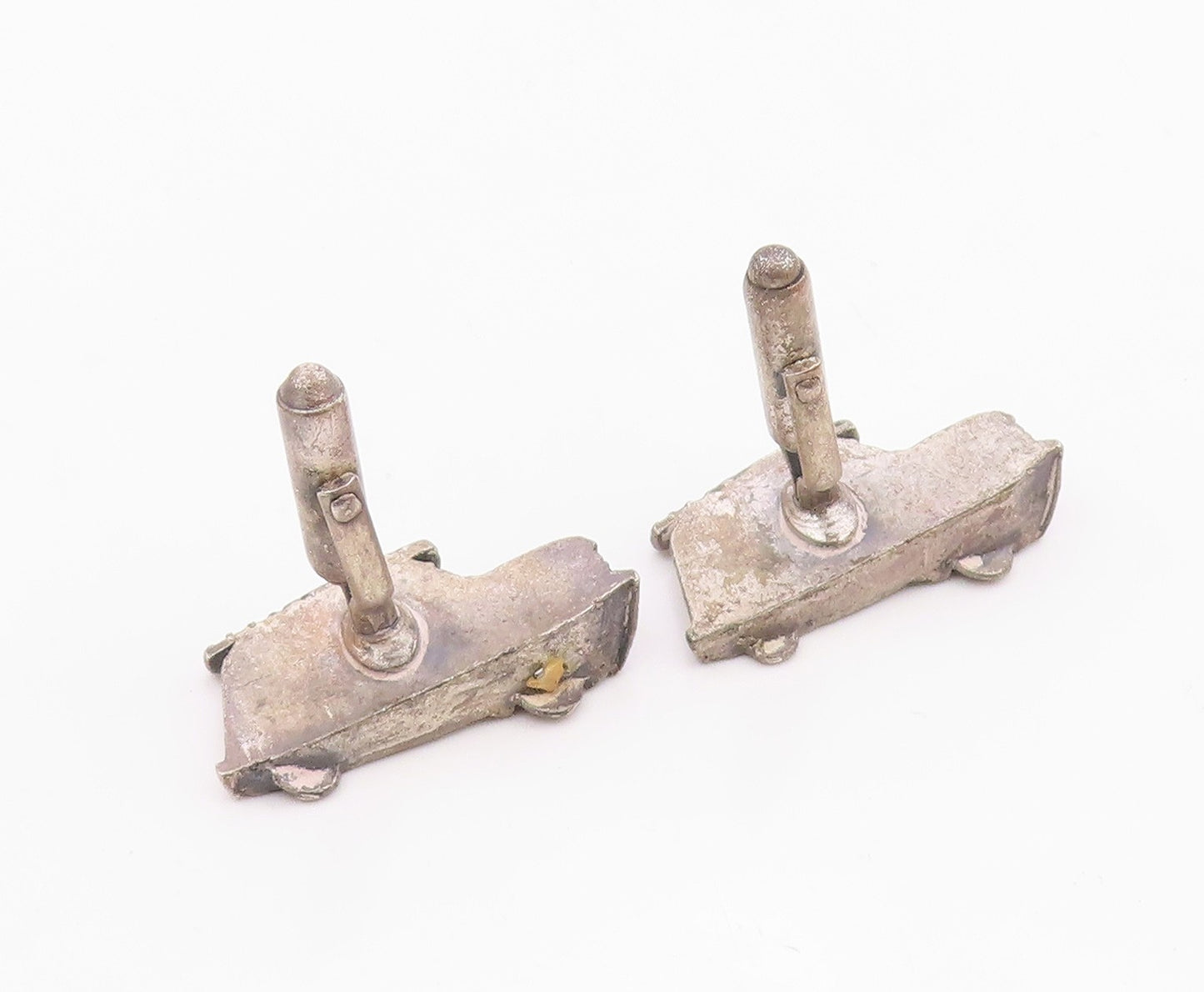 925 Sterling Silver  Vintage Antique RCA Service Car Motif Cuff Links  TR1306